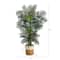 6.5ft. Golden Cane Artificial Palm Tree in Handmade Natural Jute and Cotton Planter